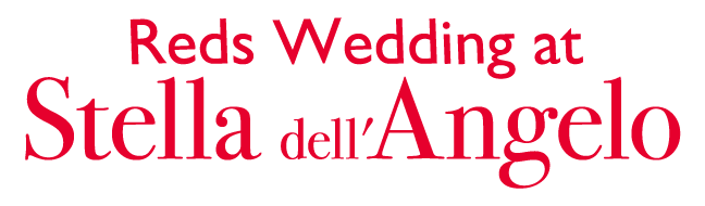 Reds Wedding at stella dell'Angelo